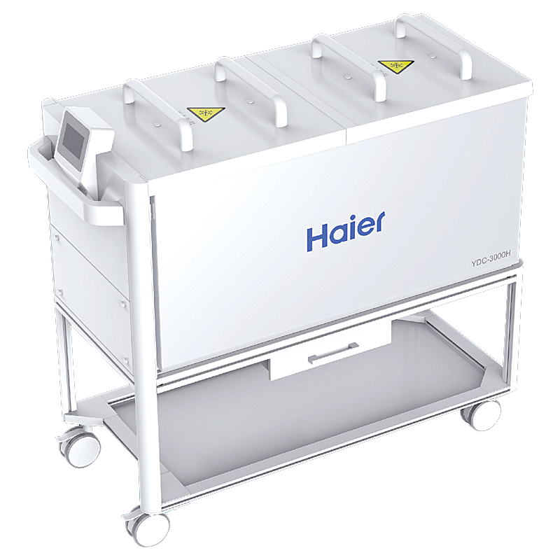 Cryogene transporttrolley van Haier Biomedical